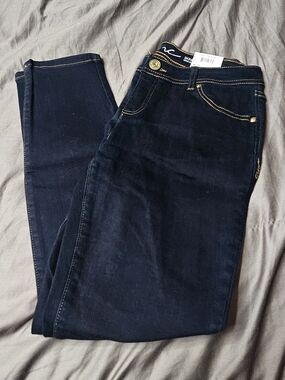 INC International Concepts Dark Blue Skinny Jeans Curvy Fit
